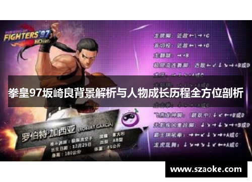 拳皇97坂崎良背景解析与人物成长历程全方位剖析